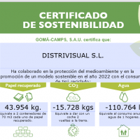 Certificado de Sostenbilidad 2022